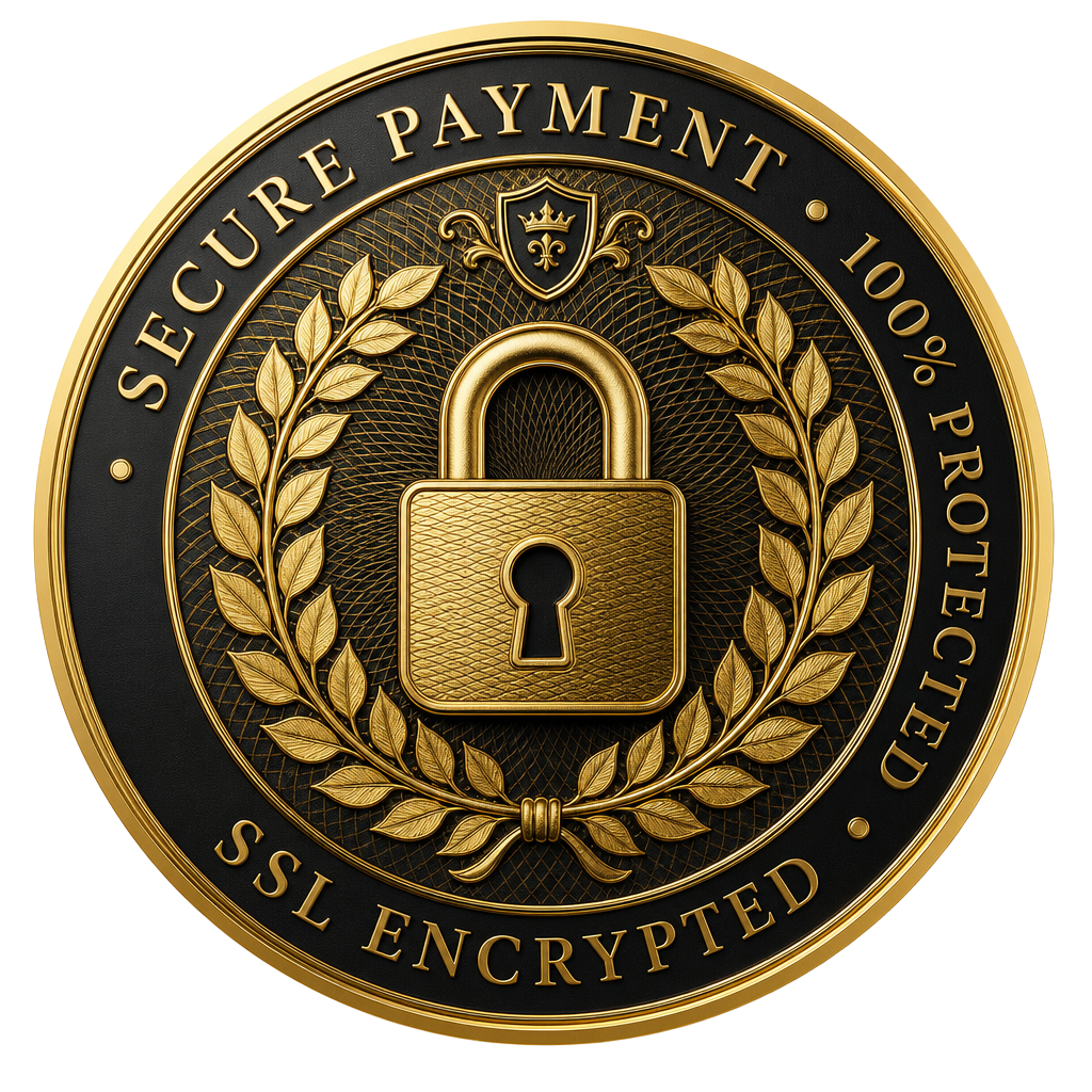 Secure Payment Siegel — 100% geschützt, SSL verschlüsselt