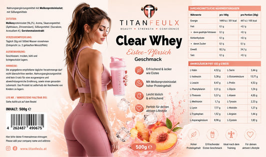 Clear Whey Protein Eistee Pfirsich