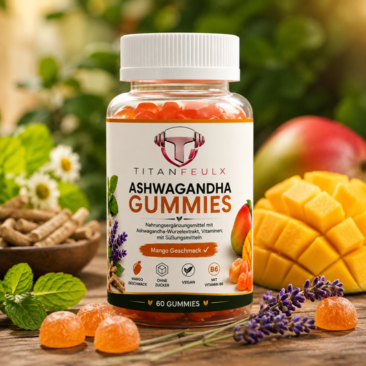 {{ Ashwagandha + Vitamin B6 Gummies - 60 Stk. }} | TitanFeulX.