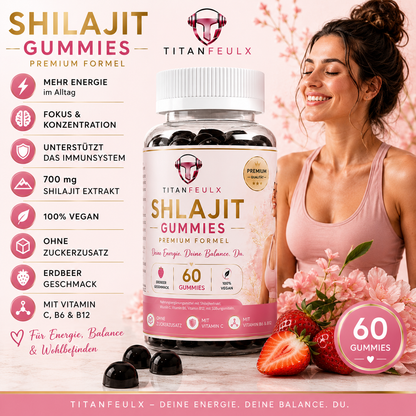 {{ Shilajit Gummies + Vitamin C,B6, B12 - 60 Stk. }} | TitanFeulX.