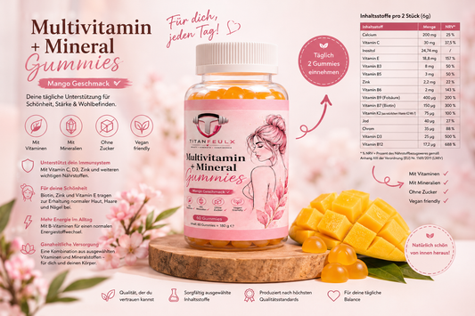 {{ Multivitamin + Mineral Gummies - 60 Stk. }} | TitanFeulX.