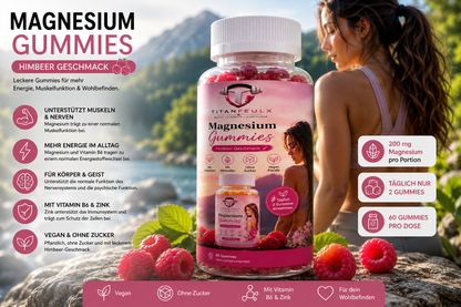 {{ Magnesium + Zink + B6 Gummies - 60 Stk. }} | TitanFeulX.
