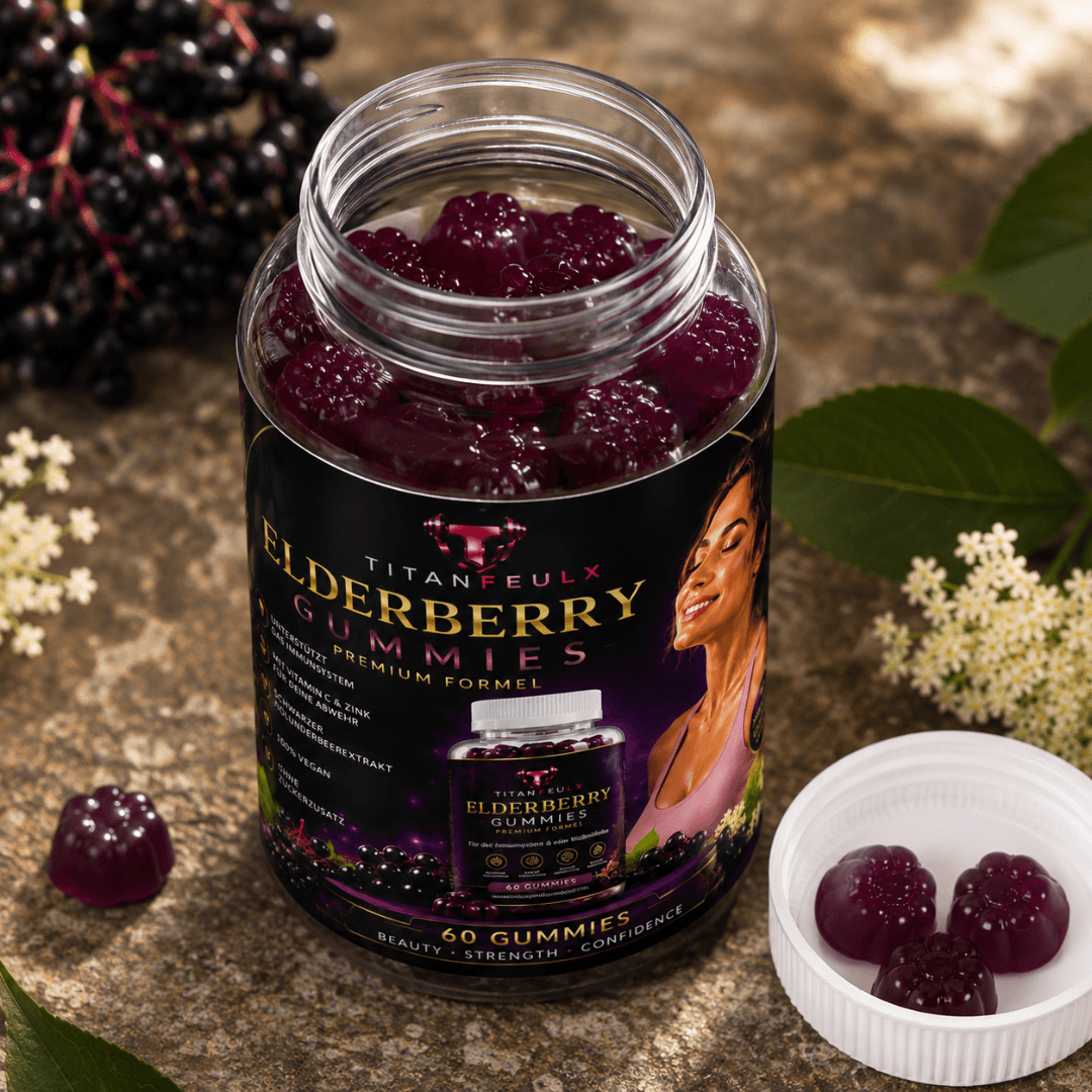 Elderberry + Vitamin C + Zink Gummies - 60 Stk. | TitanFeulX