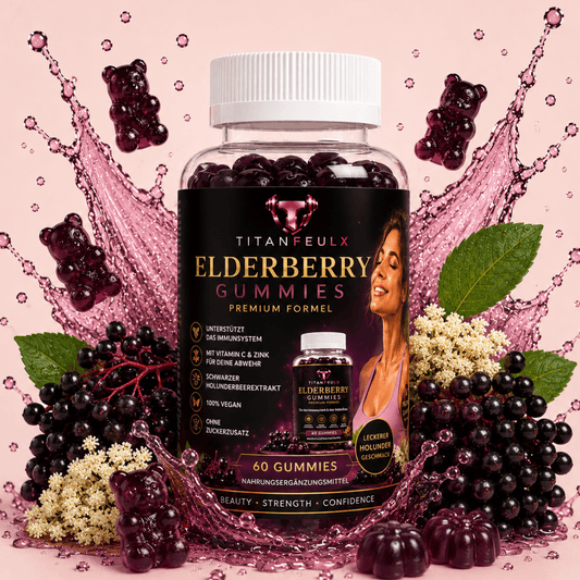 Löwenmähne + Vitamin B6 Gummies - 60 Stk. | TitanFeulX